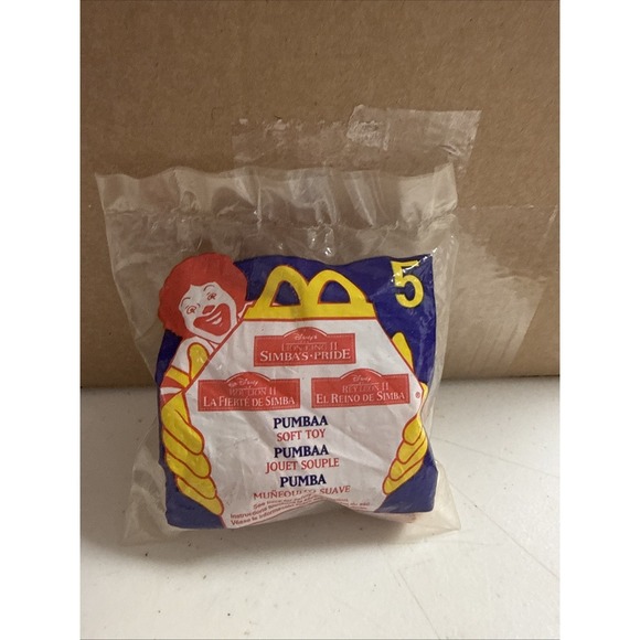 Disney Other - McDonalds Happy Meal Disney Lion King II Simba's Pride Pumbaa Soft Toy #5 New